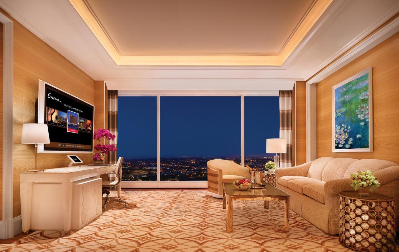 Encore Boston Harbor Everett Bagian luar foto A living room in a Sky Villa