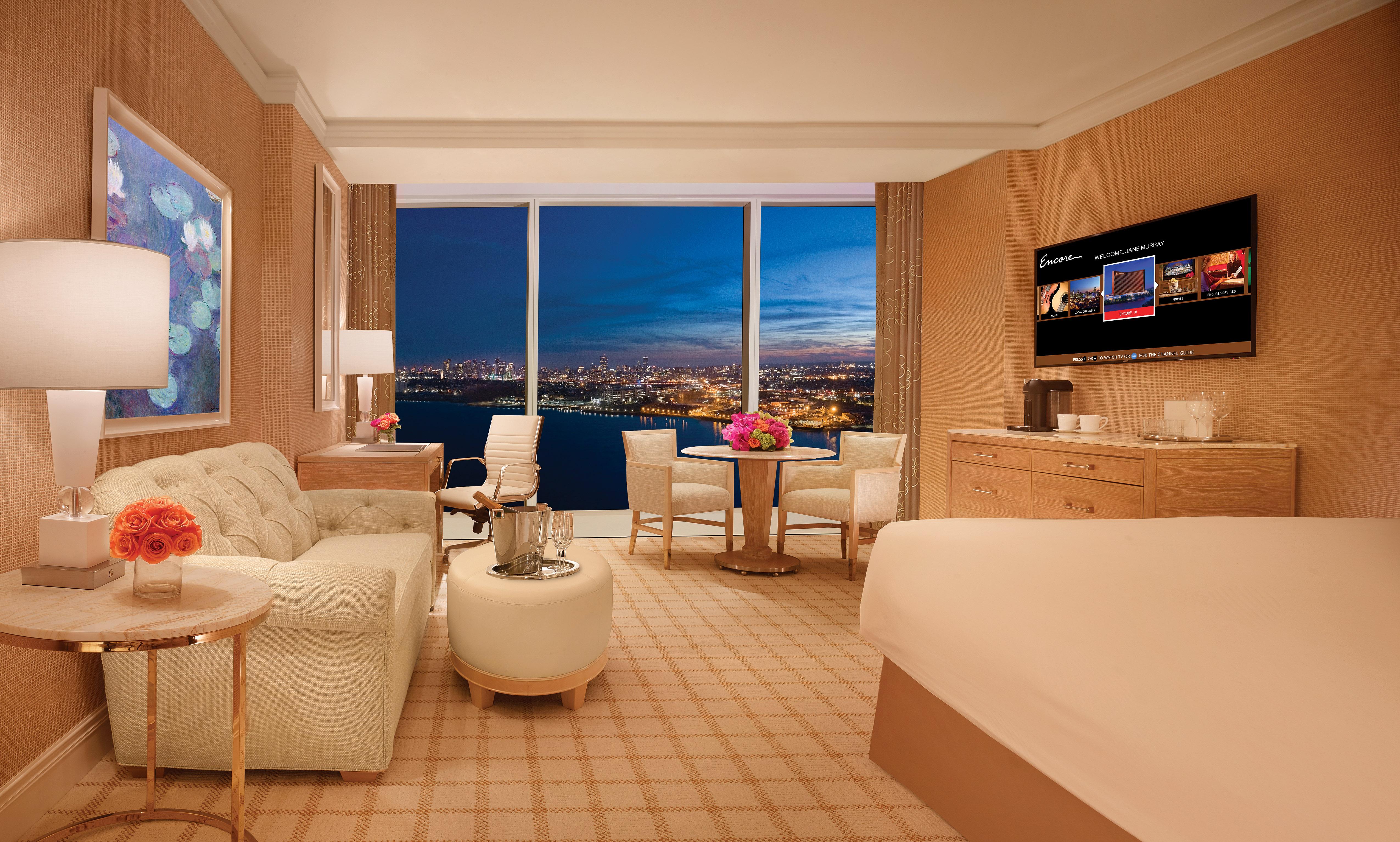 Encore Boston Harbor Everett Bagian luar foto A guest room at Encore