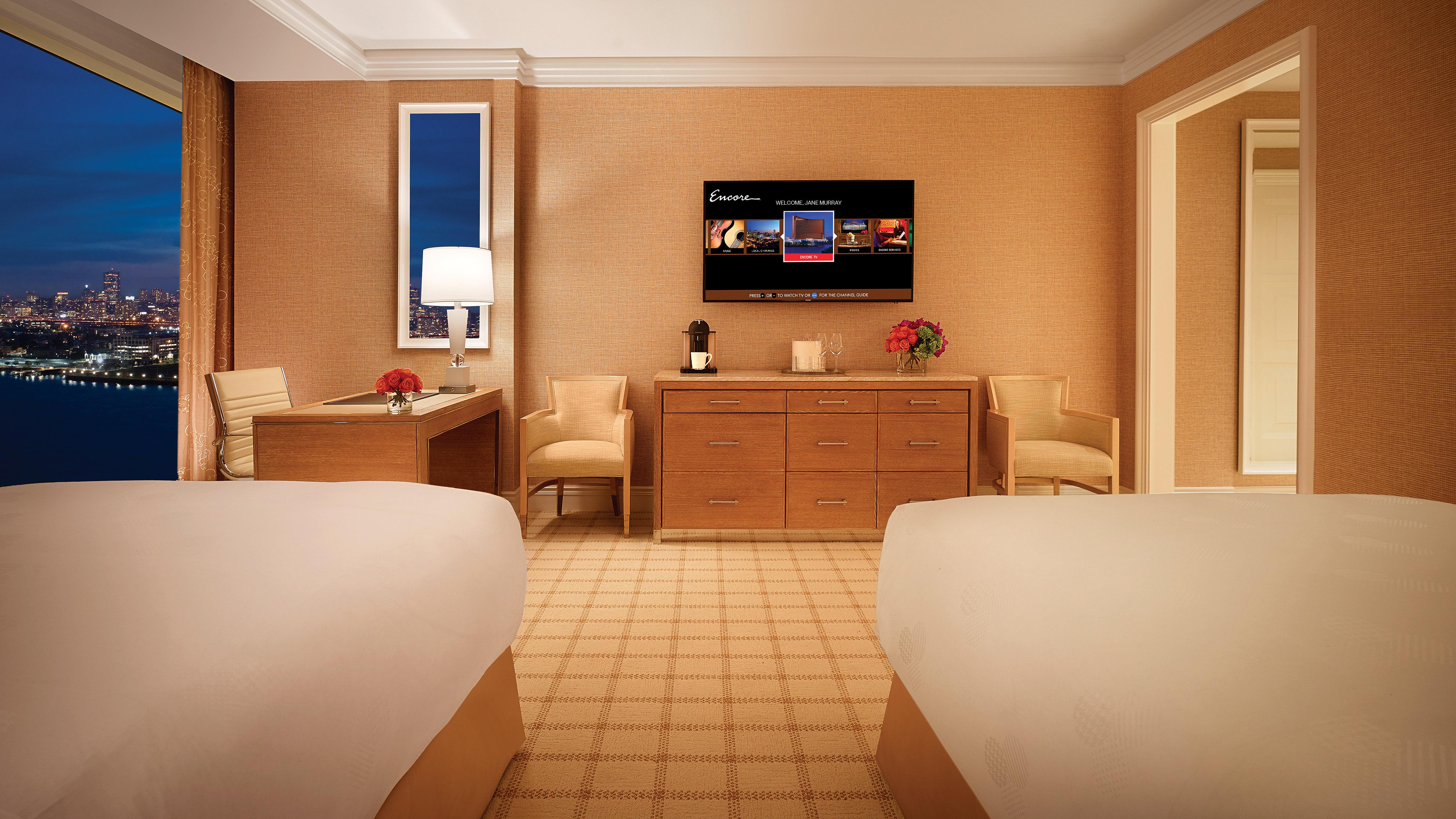 Encore Boston Harbor Everett Bagian luar foto A guest room at Encore