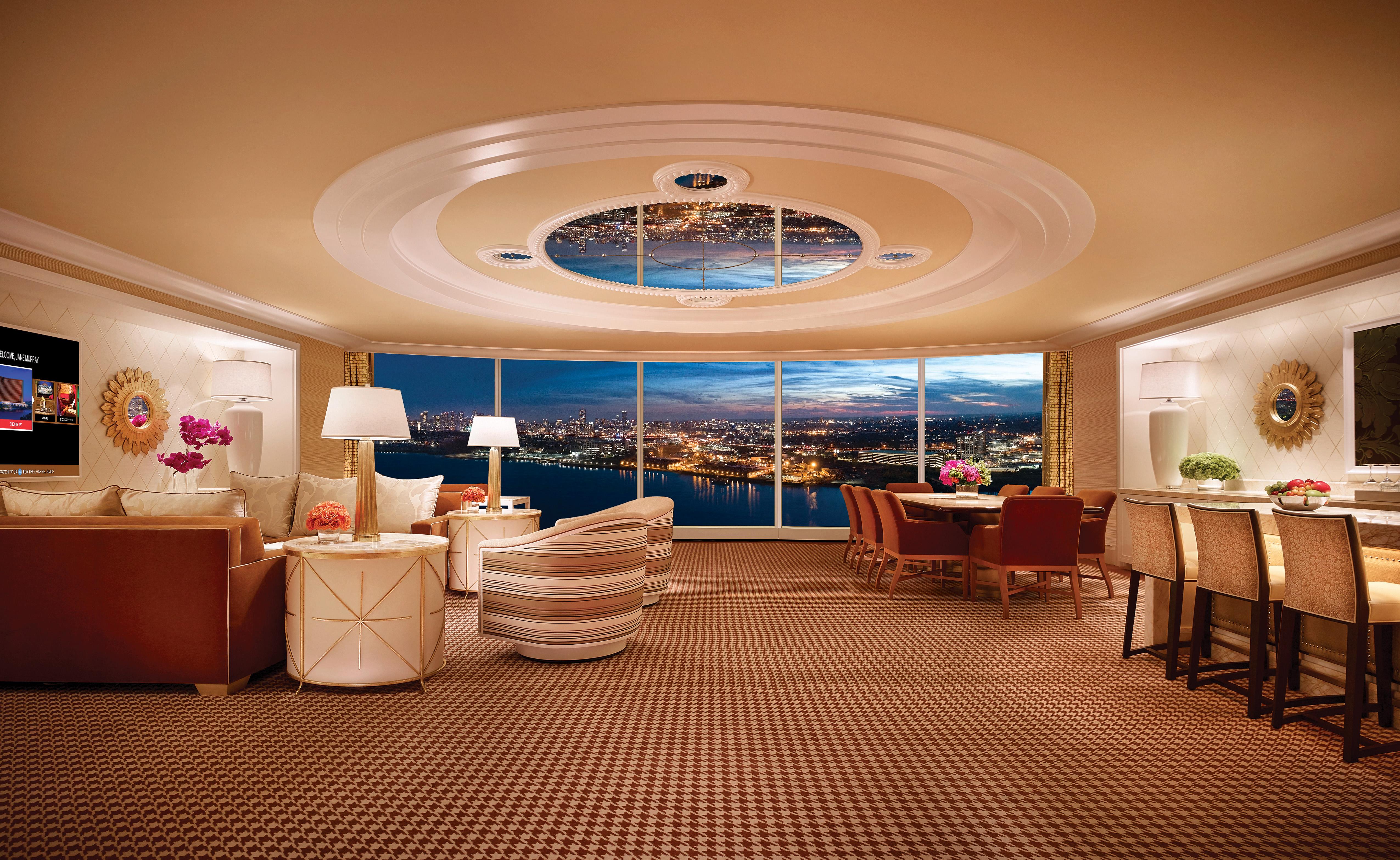 Encore Boston Harbor Everett Bagian luar foto The interior of a suite at Wynn